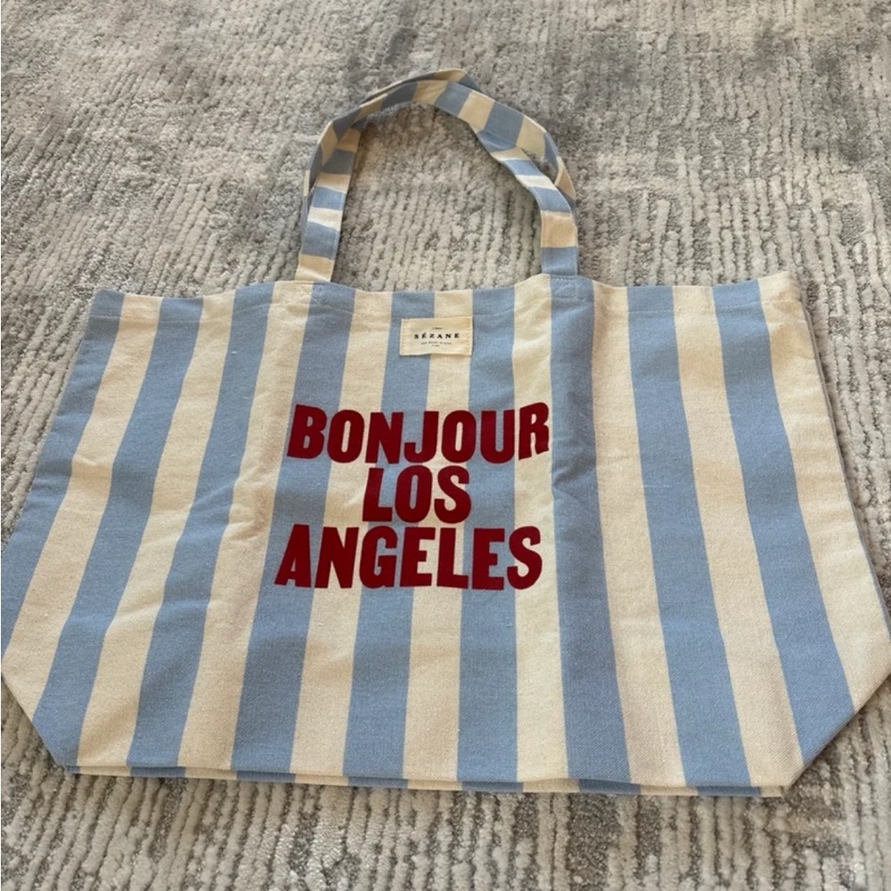 Sezane Bonjour Los Angeles Tote Bag